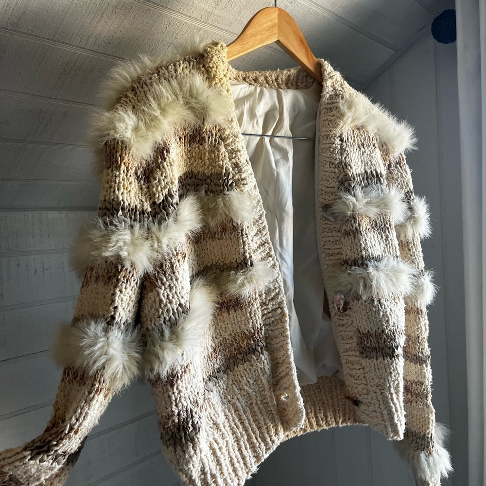 Neutral Knit Chunky Cardigan